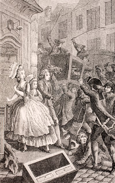 A Street Brawl in Paris in the 18th Century, from 